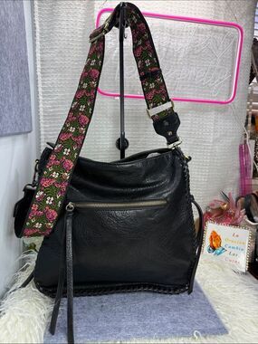 (X) Antik Kraft Women's Crossbody Bags - Black Vegan Faux Leather